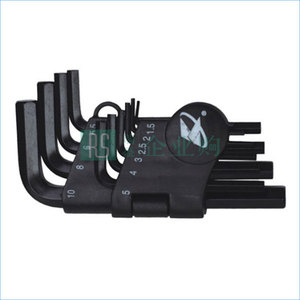 OK-TOOLS/卡夫威尔 10件套平头内六角扳手组 KH5009 1套
