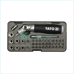 YATO/易尔拓 高档棘轮螺丝批组套（42件） YT-2806 42件 6-13mm 1套