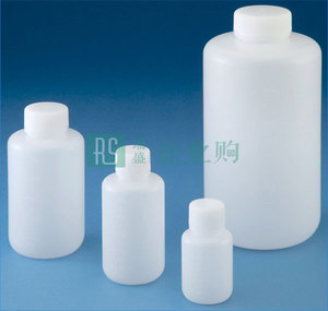 AS ONE/亚速旺 PE瓶（圆形窄口白色）未灭菌 500ml 15-0014-55 使用温度范围：0～75℃ 500mL 1个