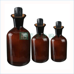 SHUNIU/蜀牛 (棕色)污水瓶(溶解氧瓶) 500mL 24/29 6個1盒