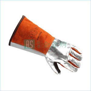 HONEYWELL/霍尼韋爾 鍍鋁皮革高級焊接隔熱手套 2058699 10碼 長40cm 棕色 左手 1只