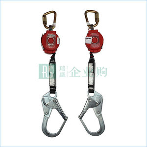 HONEYWELL/霍尼韦尔 TurboLite坠落制动器 MFL-1-Z7/6FT 配1.8m织带带集成能量缓冲器 配有1个万向安全钩和1个抓钩 1件