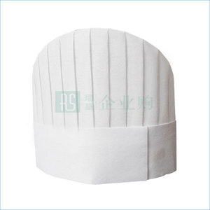 一次性廚師帽 白色 圓頂中型 290×230mm 1頂