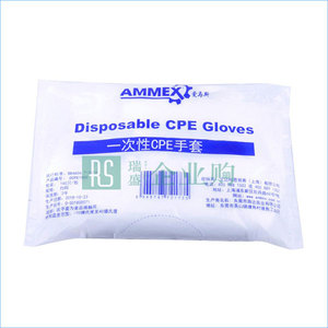 AMMEX/愛馬斯 一次性CPE手套 DCPE100C 均碼 無粉 1袋