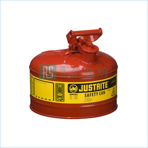 JUSTRITE/杰斯瑞特 Ⅱ類鋼制安全罐(帶軟管) 7210120Z 4L 紅色 1個